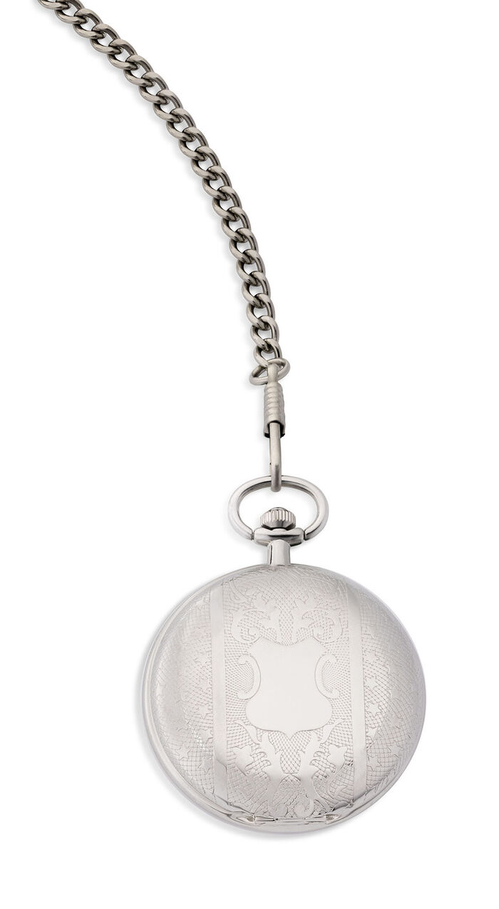 Quartz-Taschenuhr mit Metallgehäuse 