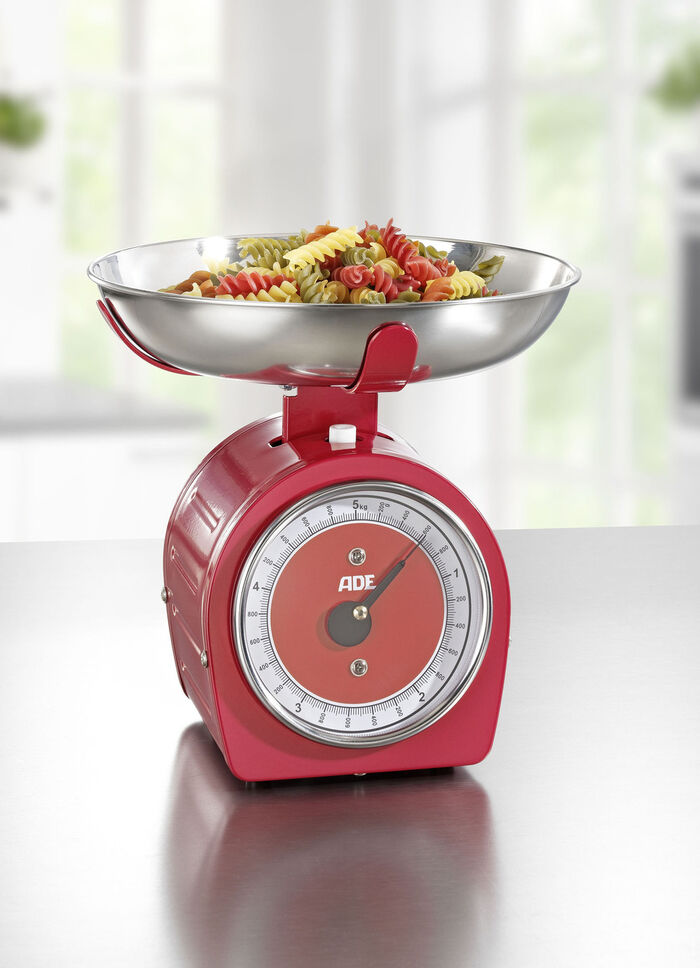 Küchenwaage im Retro-Design ohne Batterien 