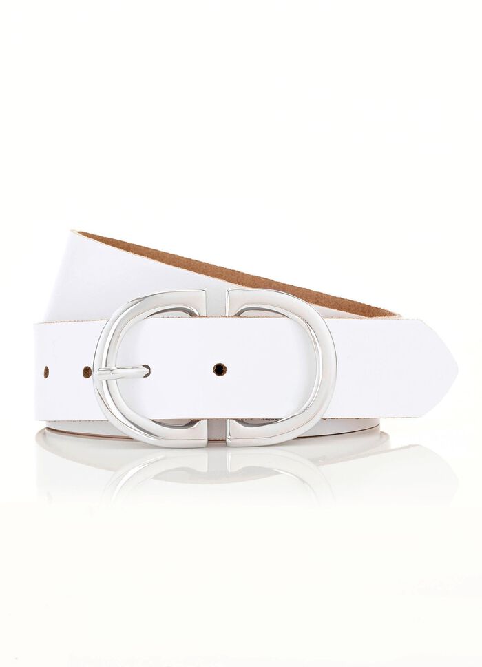 Modischer Damen-G&uuml;rtel aus Leder, 3,5 cm breit 