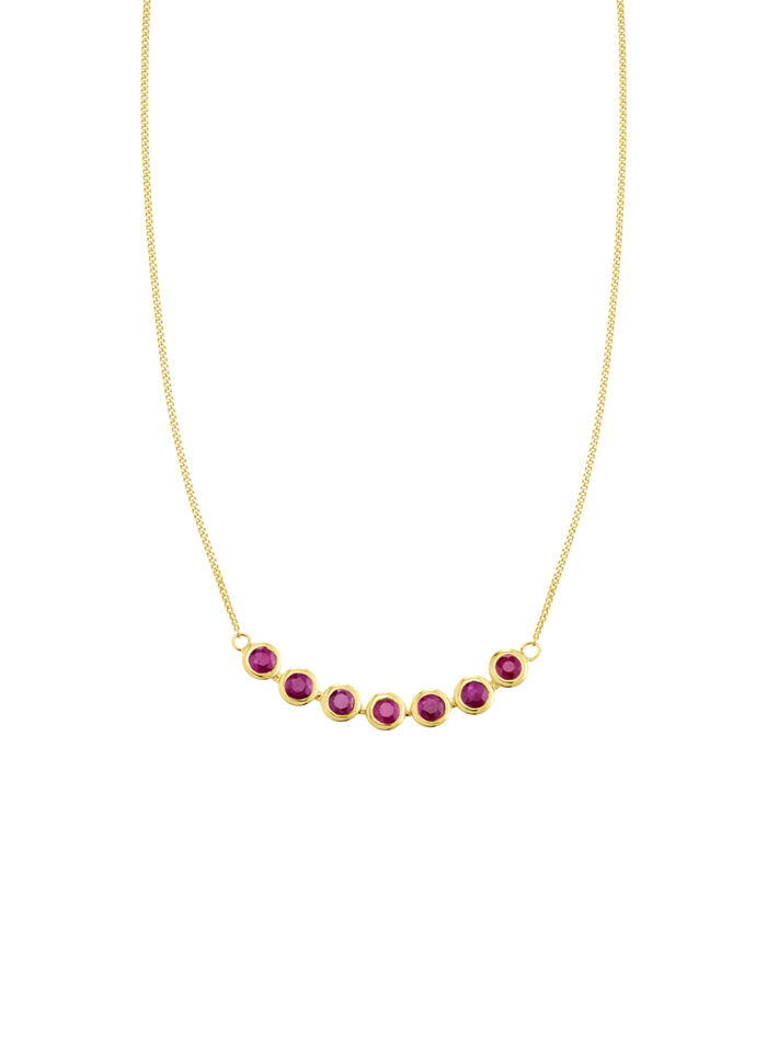 Halskette in Gold mit Rubin 
