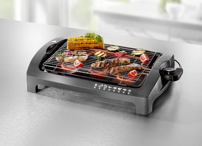 Elektrogrill inkl. Standfu&szlig; &ndash; als Stand- oder Tischgrill verwendbar 
