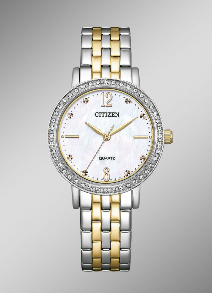 Citizen Quartz-Damenuhr mit Perlmutt-Einlage 