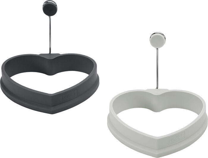 Hitzebeständiges Eiformer-Set aus Silikon, 2-teilig GRAU