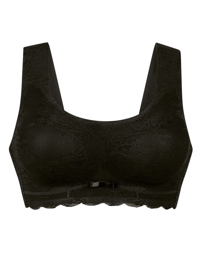 Superbequemer Anita BH aus elastischer Spitze SCHWARZ