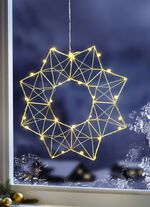 LED-Stern aus Edelstahl GOLD