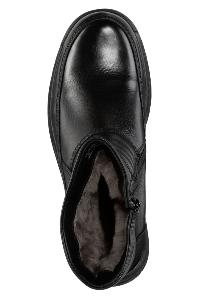 GINO GALANTE, gefütterte Herren-Stiefel, Winterschuhe, mit Lammfell SCHWARZ