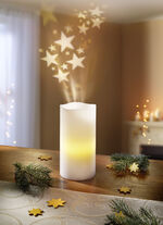 LED-Projektionskerze Starlight mit Fernbedienung 