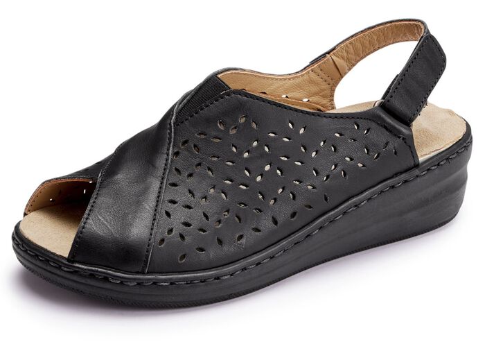 Gemini Sandale aus luftig perforiertem Rind-Nappaleder 