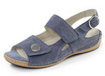 Waldl&auml;ufer, bequeme Damen-Sandalen, Weite H, mit herausnehmbarem Fu&szlig;bett JEANS