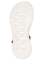 SKECHERS, sportliche Damen-Sandalen, mit geformter Slip-Ins Fersenplatte MAUVE