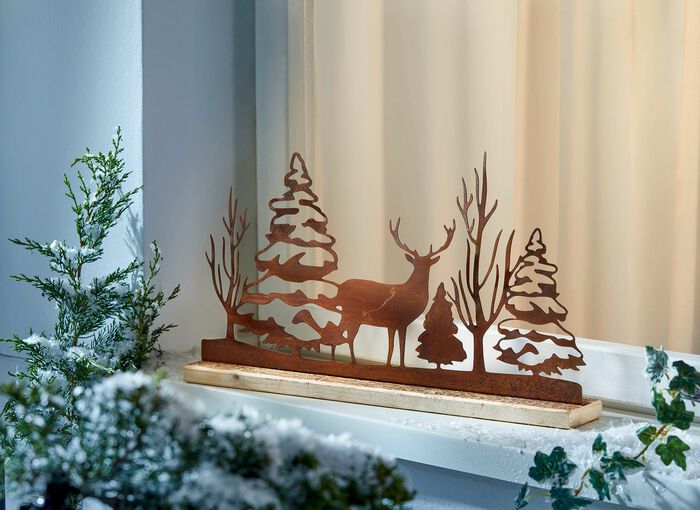 Winterlandschaft Gibacht in edler Rostoptik 