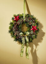 Wandkranz mit 2 roten Sternen 