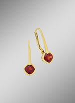 Schlichte Ohrringe mit echt Granat 