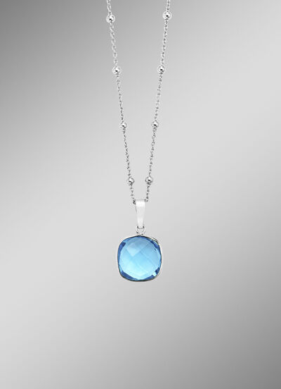 Strahlender Anh&auml;nger mit stilvoller Kette 