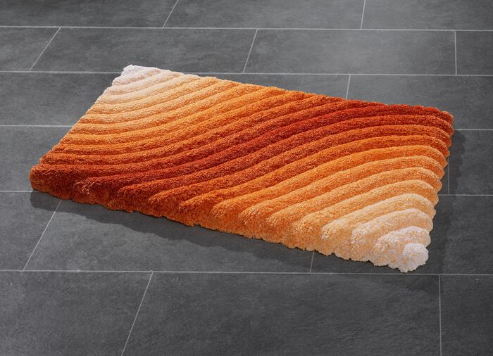 Barfußweiche Badgarnitur mit latexierter Rückseite TERRA