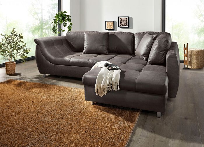 Polsterecke mit Bettfunktion ANTHRAZIT