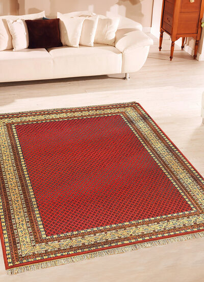 Handgekn&uuml;pfter Orientteppich aus Indien 