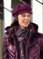 Elegante Damen-Ballonm&uuml;tze, mit r&uuml;ckw&auml;rtigem Elastikeinsatz AMETHYST