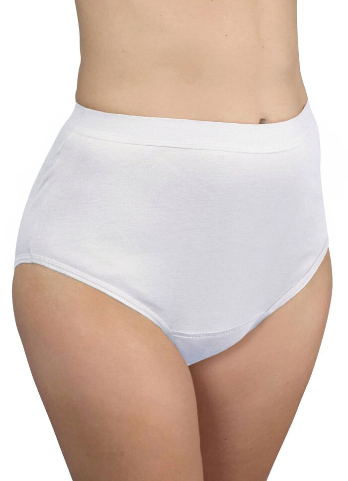 Hygiene-Damen-Slip, High-waist, von Hydas WEISS