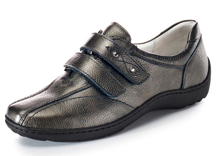 Waldl&auml;ufer, bequeme Damen-Slipper, Weite H, mit herausnehmbarem Fu&szlig;bett 