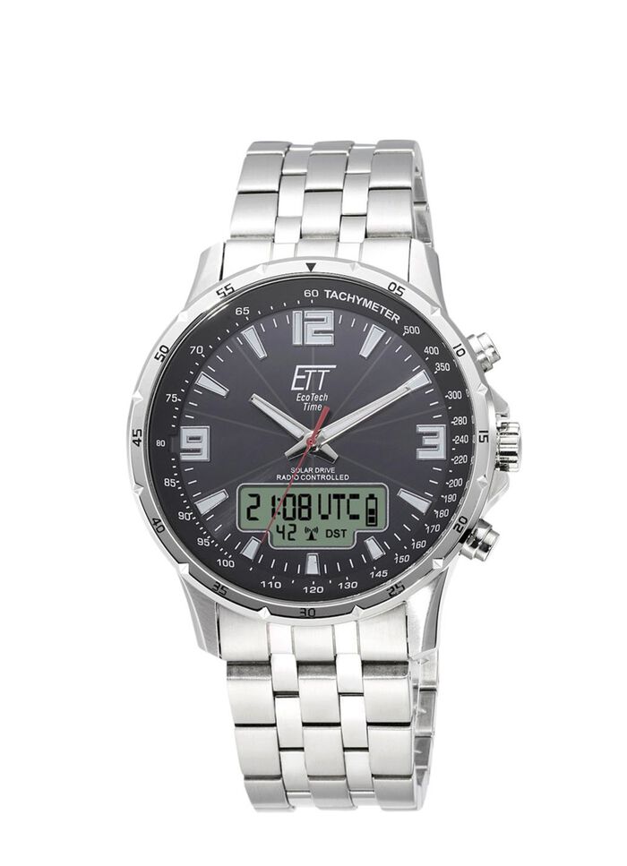 Sportliche Funk-Solar-Herrenuhr 