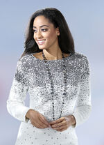 Halskette mit Muschel und Kristallsteine 