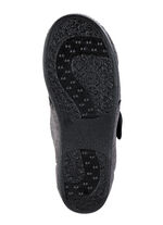 Klassische Herren-Hausschuhe, mit Klettverschluss ANTHRAZIT