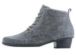 Waldl&auml;ufer Schn&uuml;r-Stiefelette mit floraler Pr&auml;gung 