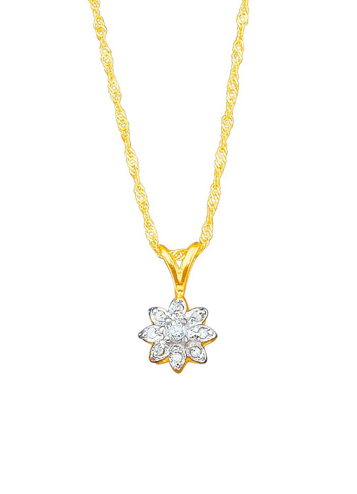 Eleganter Anh&auml;nger mit Singapurkette 