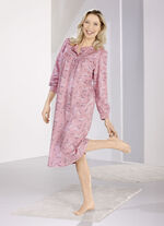 Zweierpack Nachthemden, wadenlang und mit Knopfleiste  