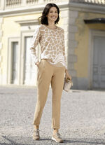 Knöchellange Hose in Schlupfform CAMEL