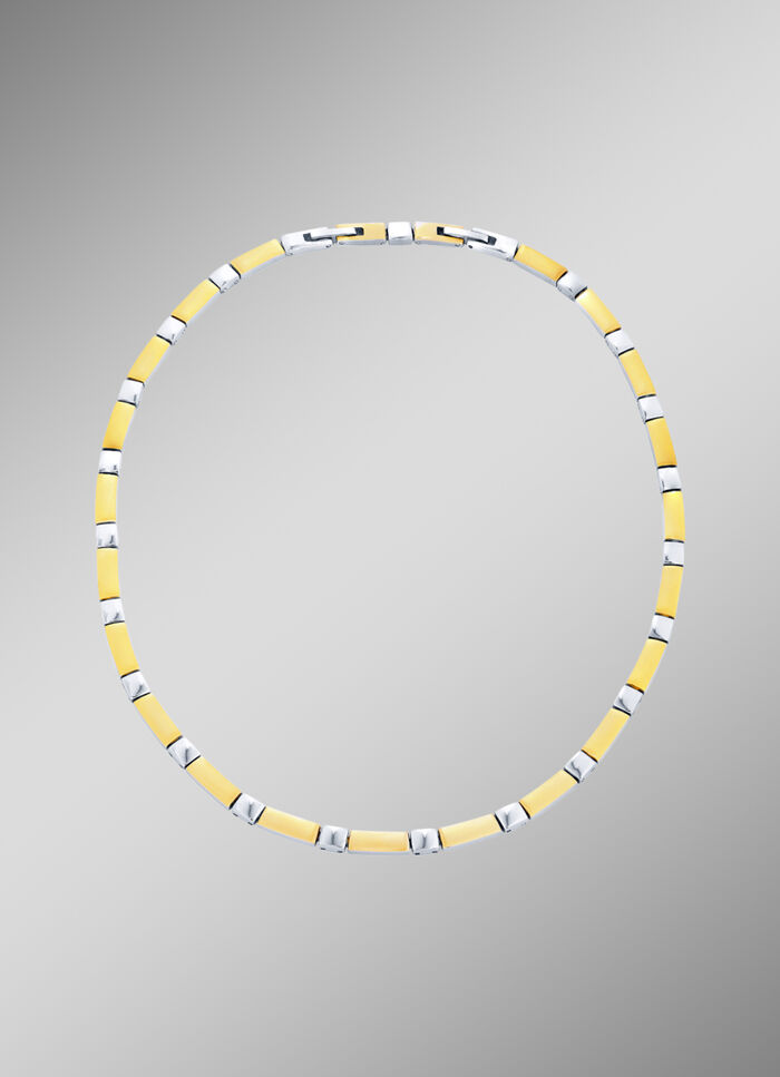 Wunderschön und modern: Halskette in Bicolor 