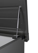 Hochwertige Gartentruhe aus Stahlblech ANTHRAZIT