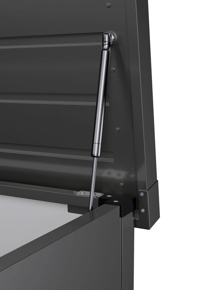 Hochwertige Gartentruhe aus Stahlblech ANTHRAZIT