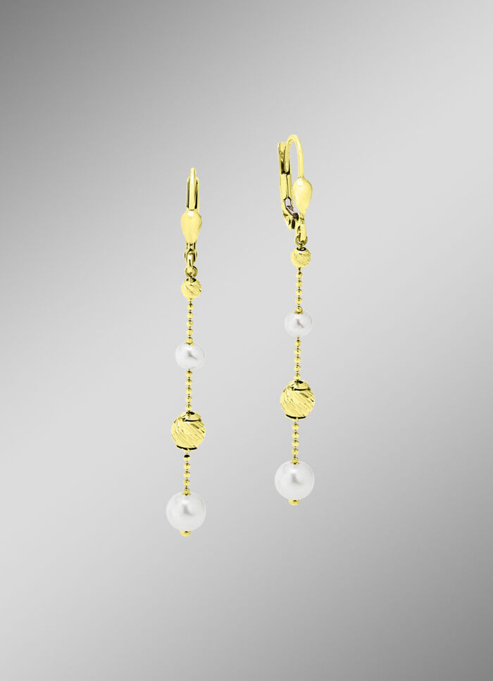 Ohrringe mit Süßwasser-Zuchtperlen 