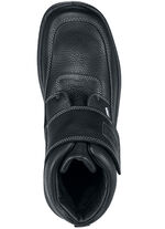 GINO GALANTE, atmungsaktive Herren-Boots, Winterschuhe, mit Klettverschluss SCHWARZ