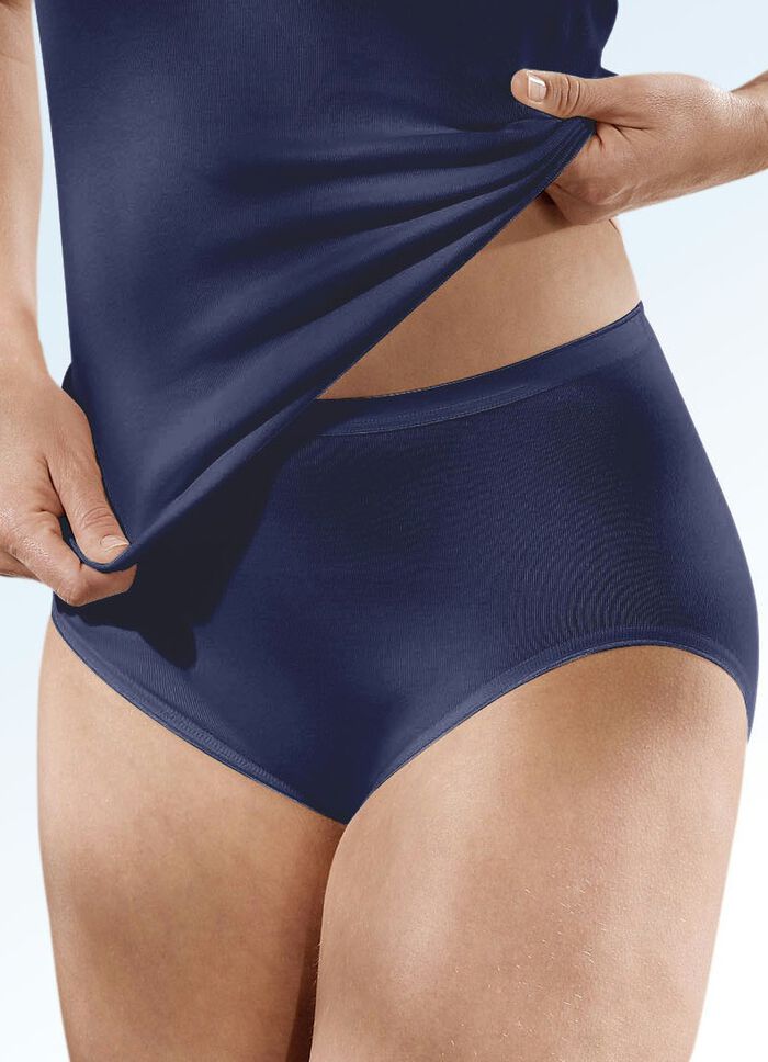 Dreierpack Speidel Slips mit elastischen Abschlüssen 2X MARINE, 1X WEISS