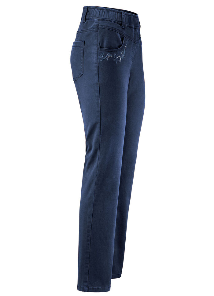 Jeans in 5-Pocket-Form DUNKELBLAU