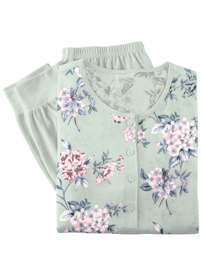 Zweierpack Schlafanzüge, Langarm und Knopfleiste  