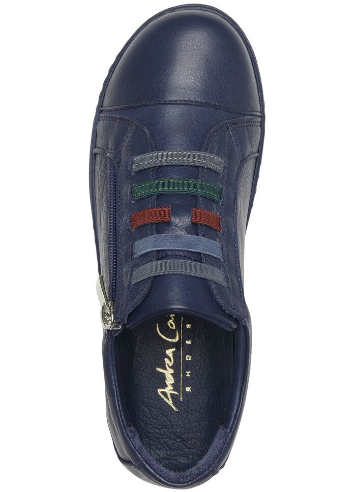 Andrea Conti Sneaker mit bunten Gummib&auml;ndern DUNKELBLAU