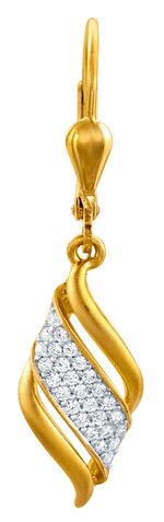 Ohrringe mit synthetischen Zirkonia 