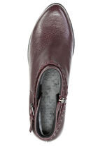 ELENA EDEN, bequeme Damen-Stiefeletten, Winterschuhe, Weite G, mit Reißverschluss BORDEAUX