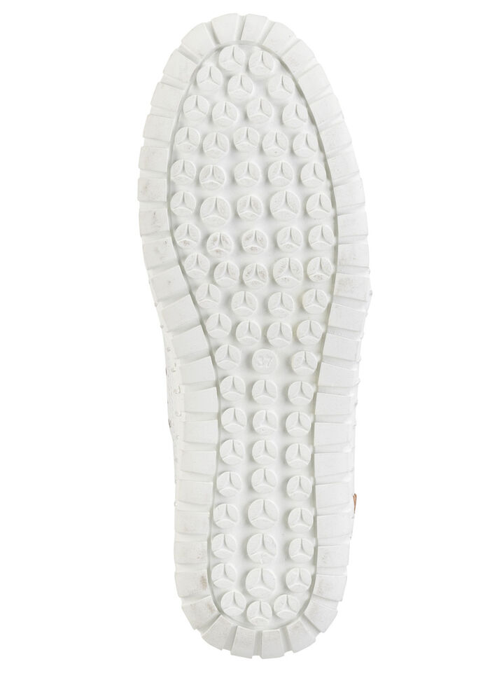 Gemini, sommerliche Damen-Schnürschuhe, Weite G, mit herausnehmbarem Fußbett WEISS