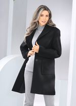 Kurzmantel mit Knopfleiste 