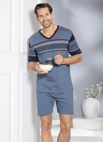 Zweierpack Shortys mit V-Ausschnitt und platziertem Druck 