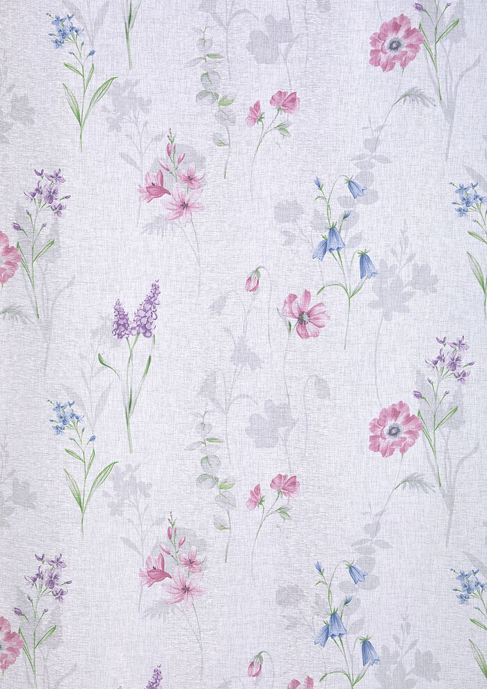 Dekoschal mit Blumen-Motiven 