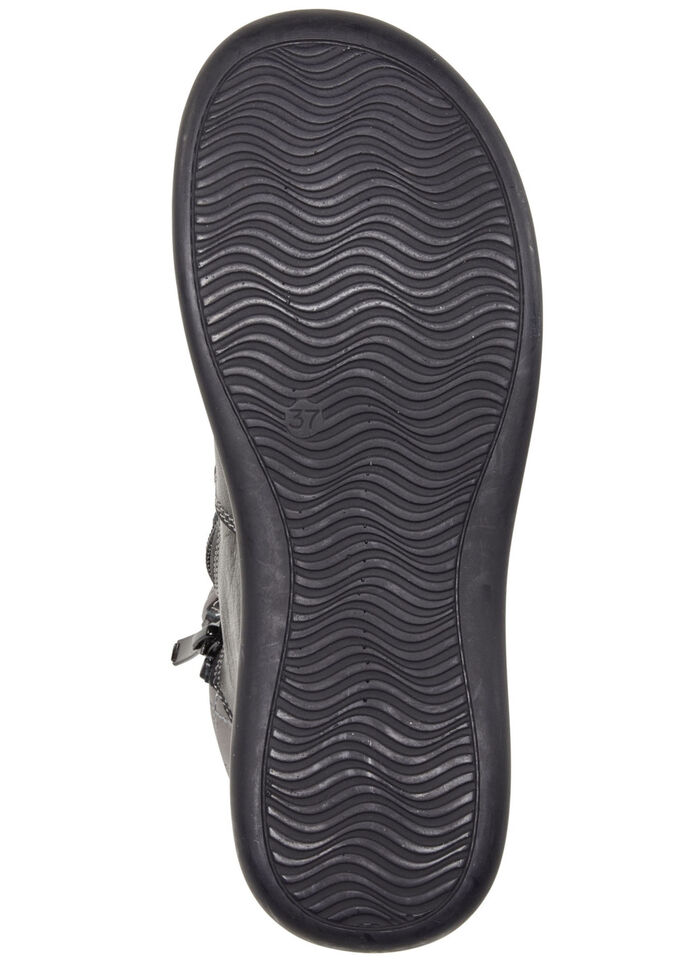 ELENA EDEN Bootie mit pfiffiger Ziersteppung SCHWARZ-GRAU