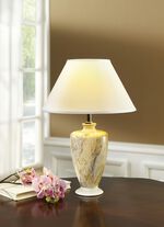 Tischleuchte in Handarbeit hergestellt und bemalt 