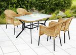 Ravenna Gartenm&ouml;bel-Set, 5-teilig NATUR