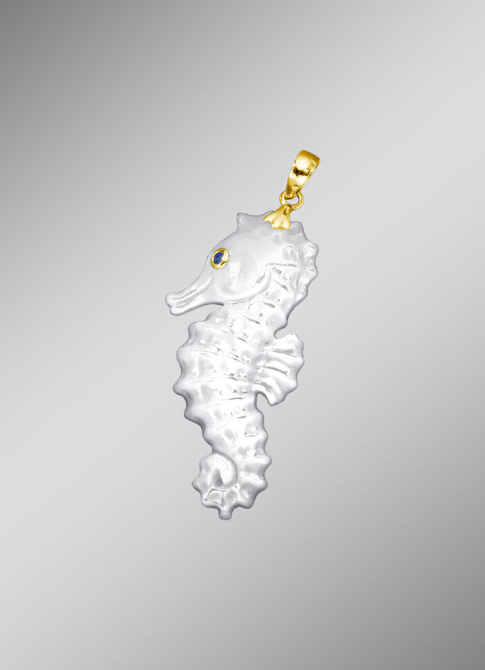 Anhänger Seepferdchen echt Perlmutt 